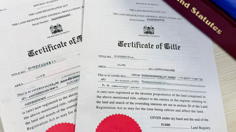 Land Titles in Kenya -P.A. Kwega & Co