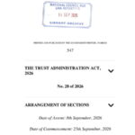 Kenya’s New Trust Administration Act, 2026: What You Need to Know